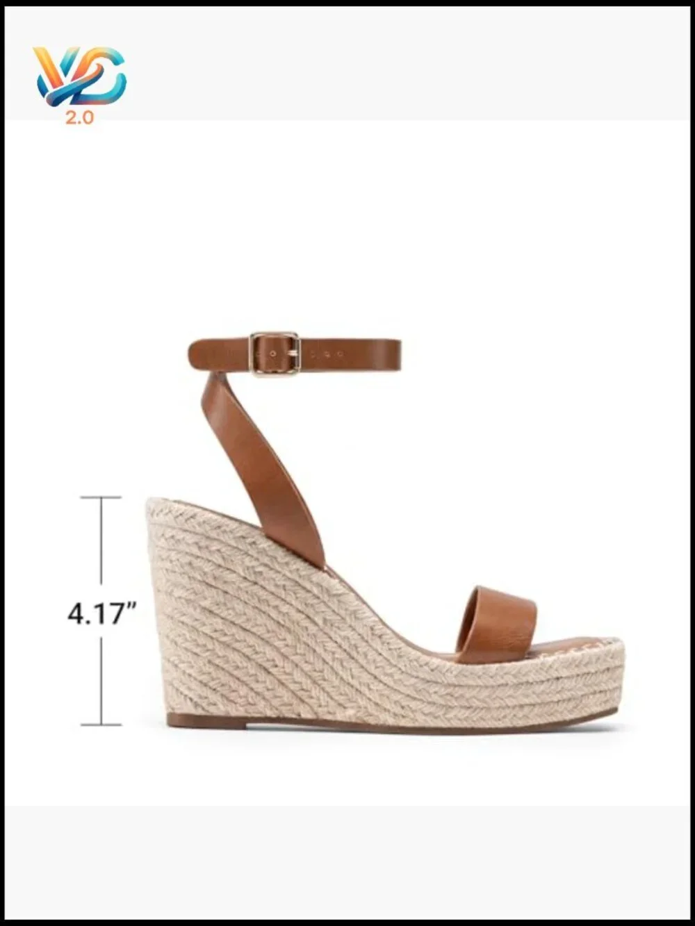 Open Toe Platform Wedge Sandals Adjustable Ankle Strap Summer Espadrilles